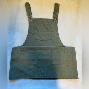 Green Corduroy Pinafore Dress